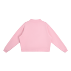 Essential Fleece Mock-Neck Crew Sweatshirt