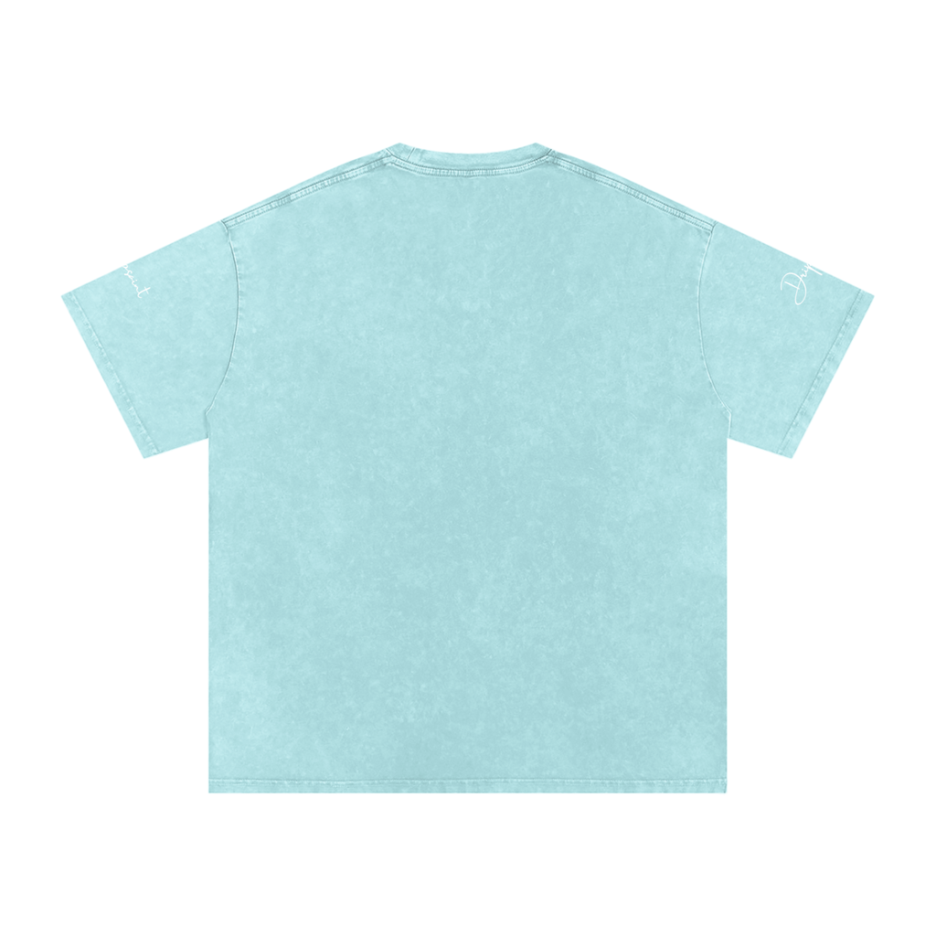 Snow Washed Oversized Cotton T-Shirt