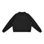 Essential Fleece Mock-Neck Crew Sweatshirt