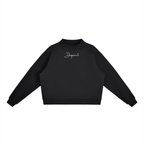 Essential Fleece Mock-Neck Crew Sweatshirt