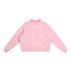 Essential Fleece Mock-Neck Crew Sweatshirt