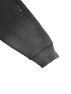 Vintage Washed Frayed Fleece Hoodie