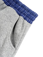 Plaid Waistband Barrel Sweatpants